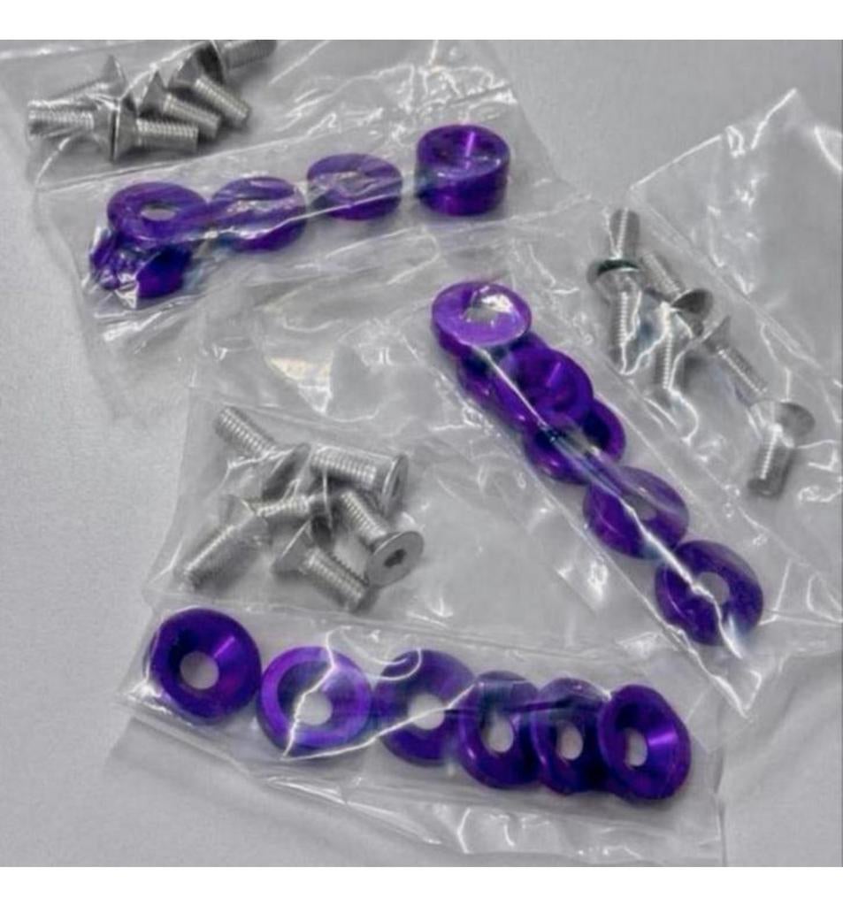 16x Fender Washers tuning jdm paars - Zonder logo M8 16X, Ophalen of Verzenden, H, H, H