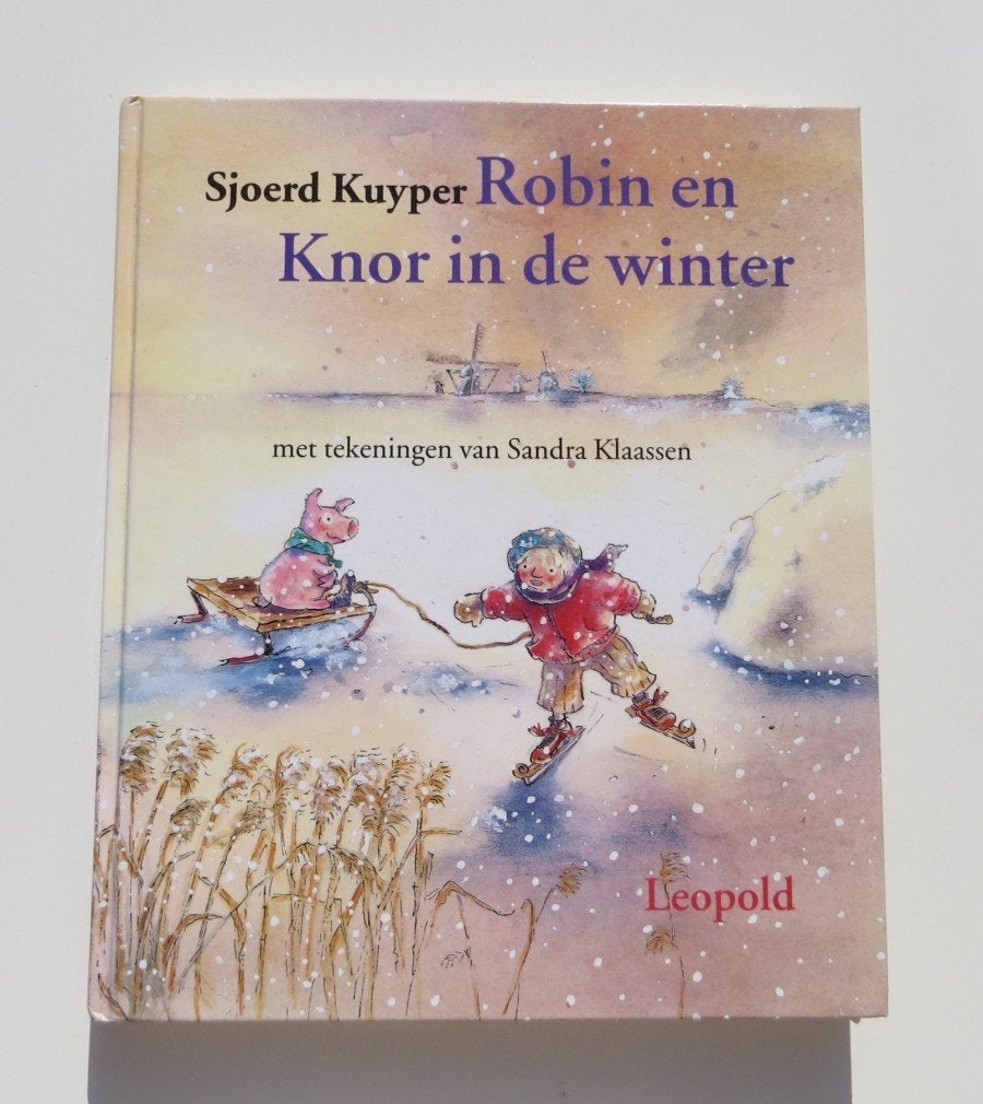 Gesigneerd Jeugdboek M3977 : Robin en Knor in de winter 4+, Non-fictie, Jongen of Meisje, Ophalen of Verzenden, Zo goed als nieuw