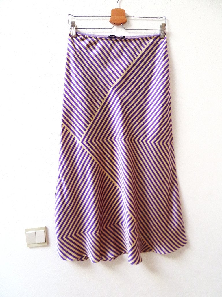 Z13 MANGO nieuwe rok kreukvrij lila beige M 38/40, Kleding | Dames, Rokken, Maat 38/40 (M), Mango, Paars, Nieuw