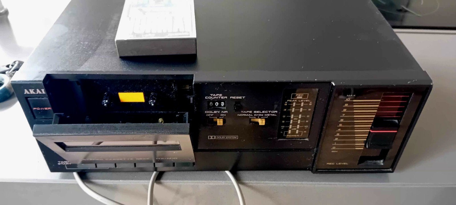 Akai HX-M10 Stereo Cassettedeck, Ophalen of Verzenden, Enkel, Akai, Tiptoetsen