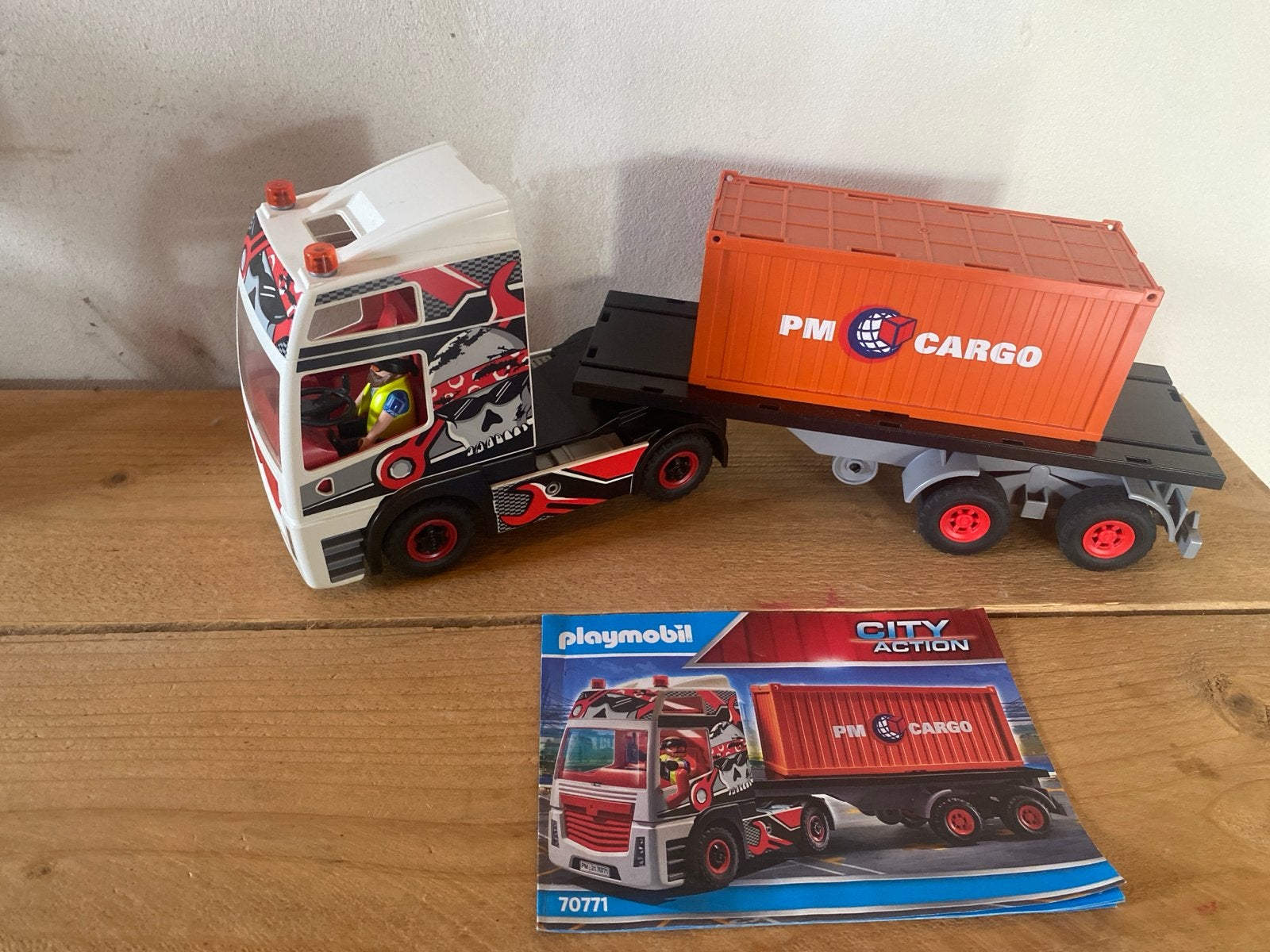 Playmobil City Action Vrachtwagen met Container (70771), Ophalen, Zo goed als nieuw