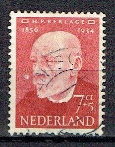Nederland 1954 nr. 643 H.P. Berlage Architect gest1, Verzenden, Gestempeld, Overige thema's