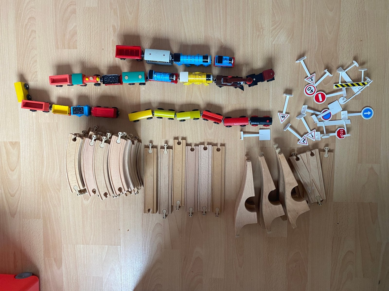 Ikea treinbaan met veel treintjes erbij, Ophalen, Gebruikt