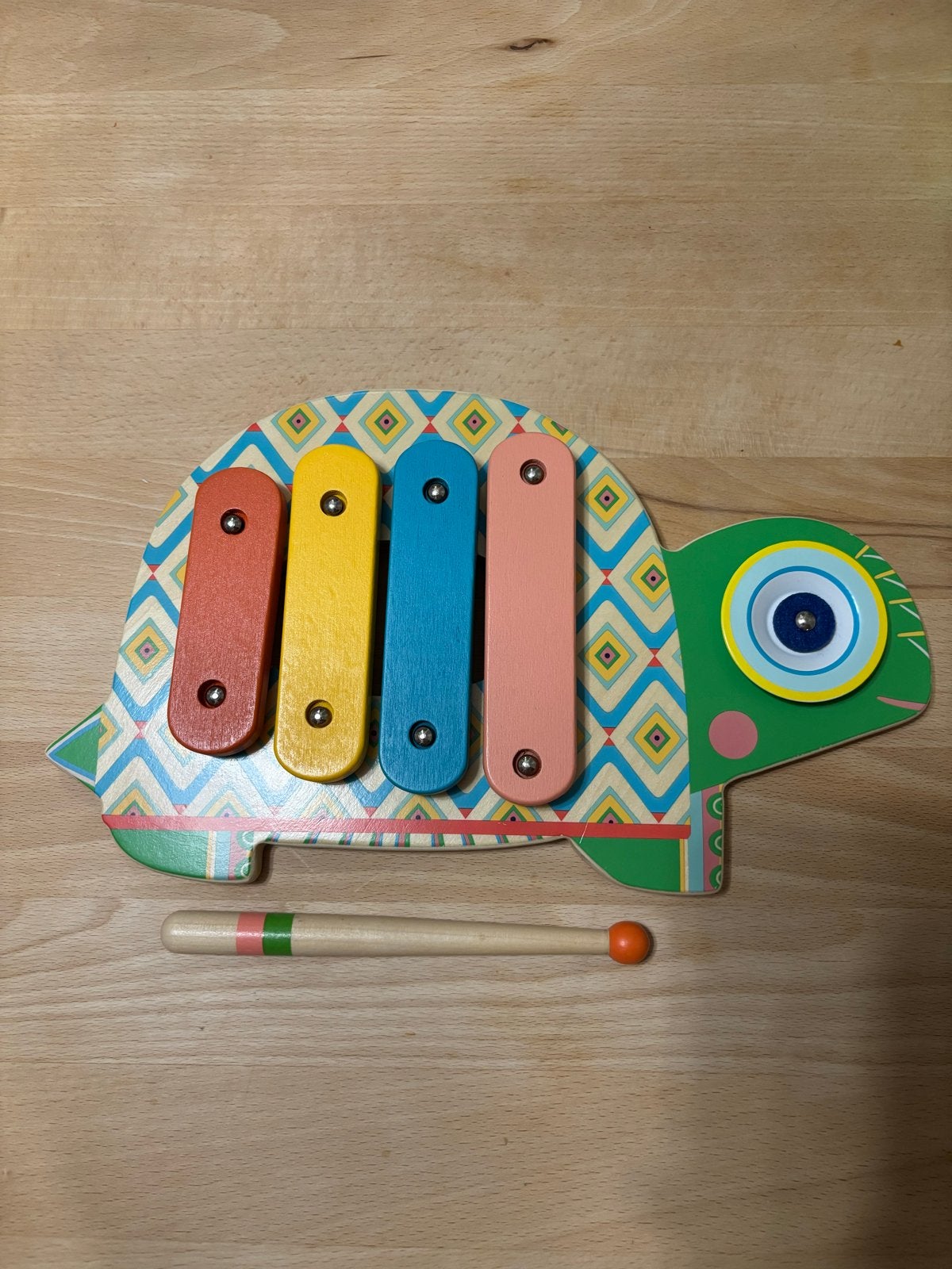 Djeco Houten Xylofoon Schildpad Muziekinstrument Baby/Peuter, Ophalen of Verzenden, Nieuw, Overige typen