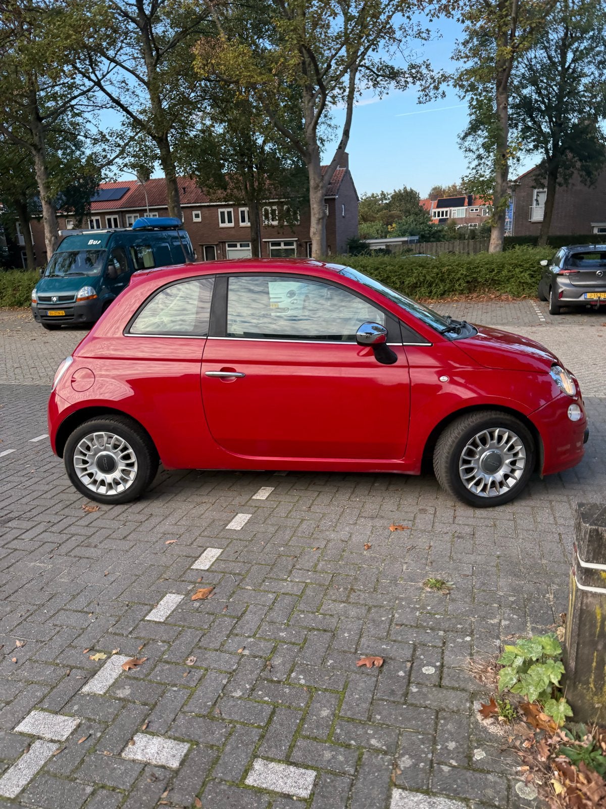 Fiat 500 0.9 Twinair C 2013 Rood, 840 kg, Leder en Stof, Origineel Nederlands, Handgeschakeld