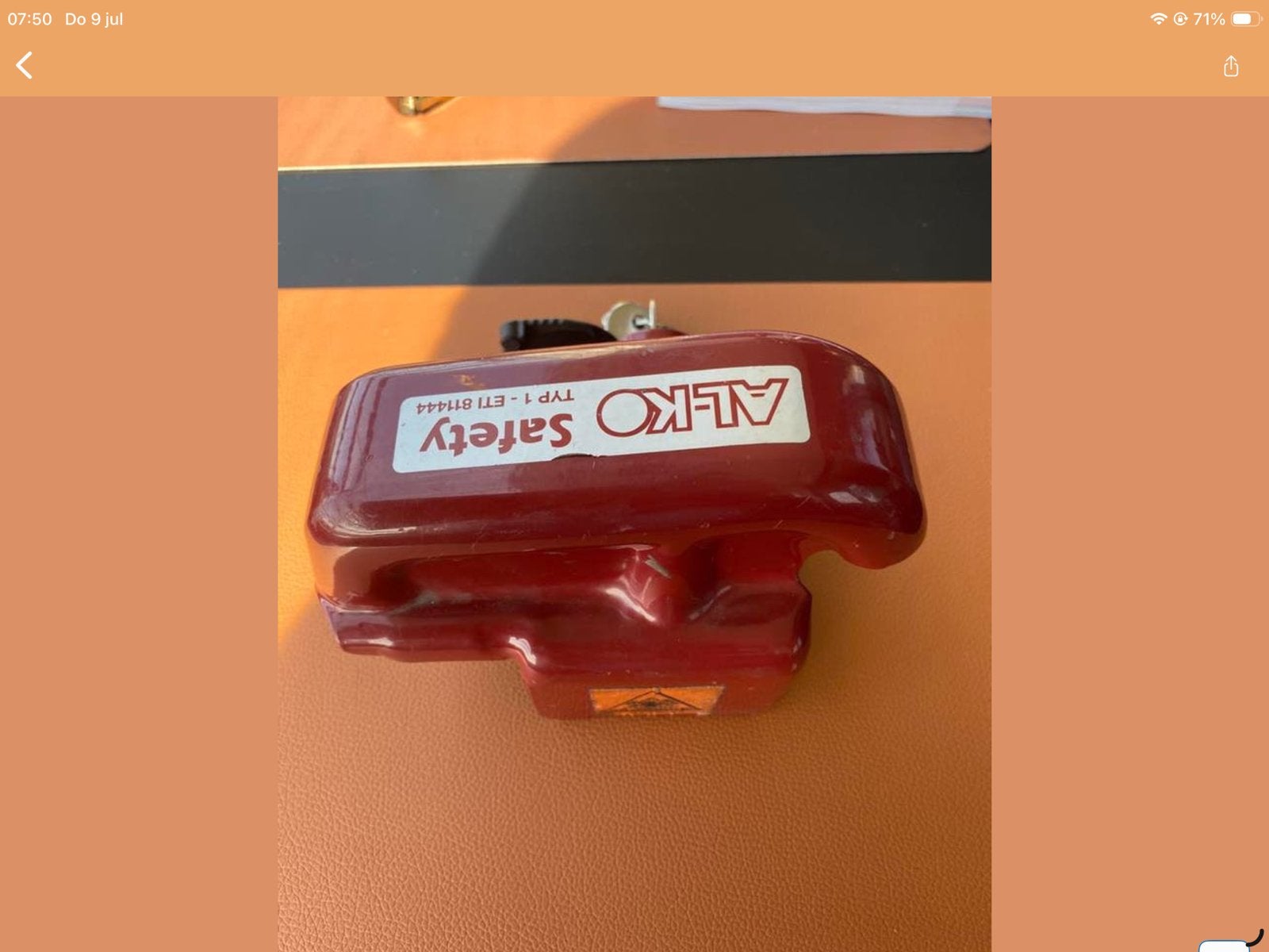 AL-KO Safety anti-diefstal slot voor caravan/aanhanger, Ophalen, Zo goed als nieuw
