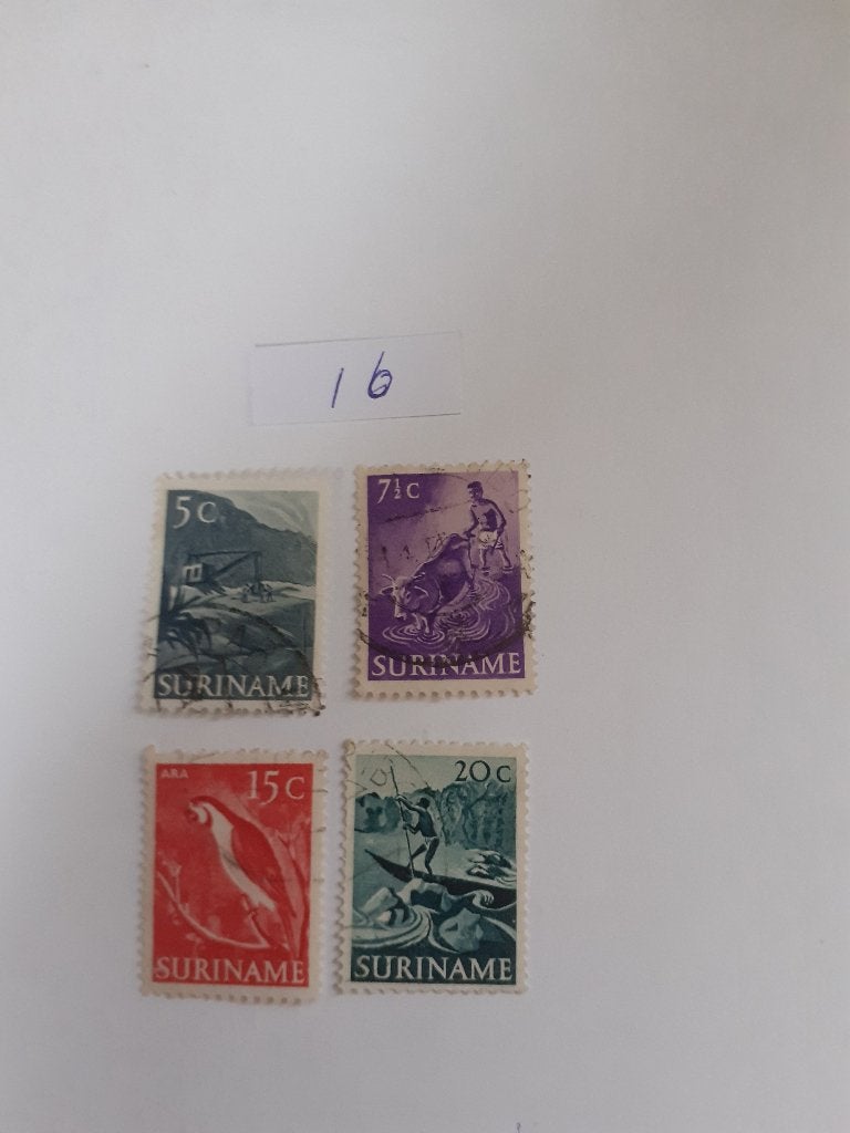 Suriname, Postzegels en Munten, Postzegels | Suriname, Verzenden, Gestempeld