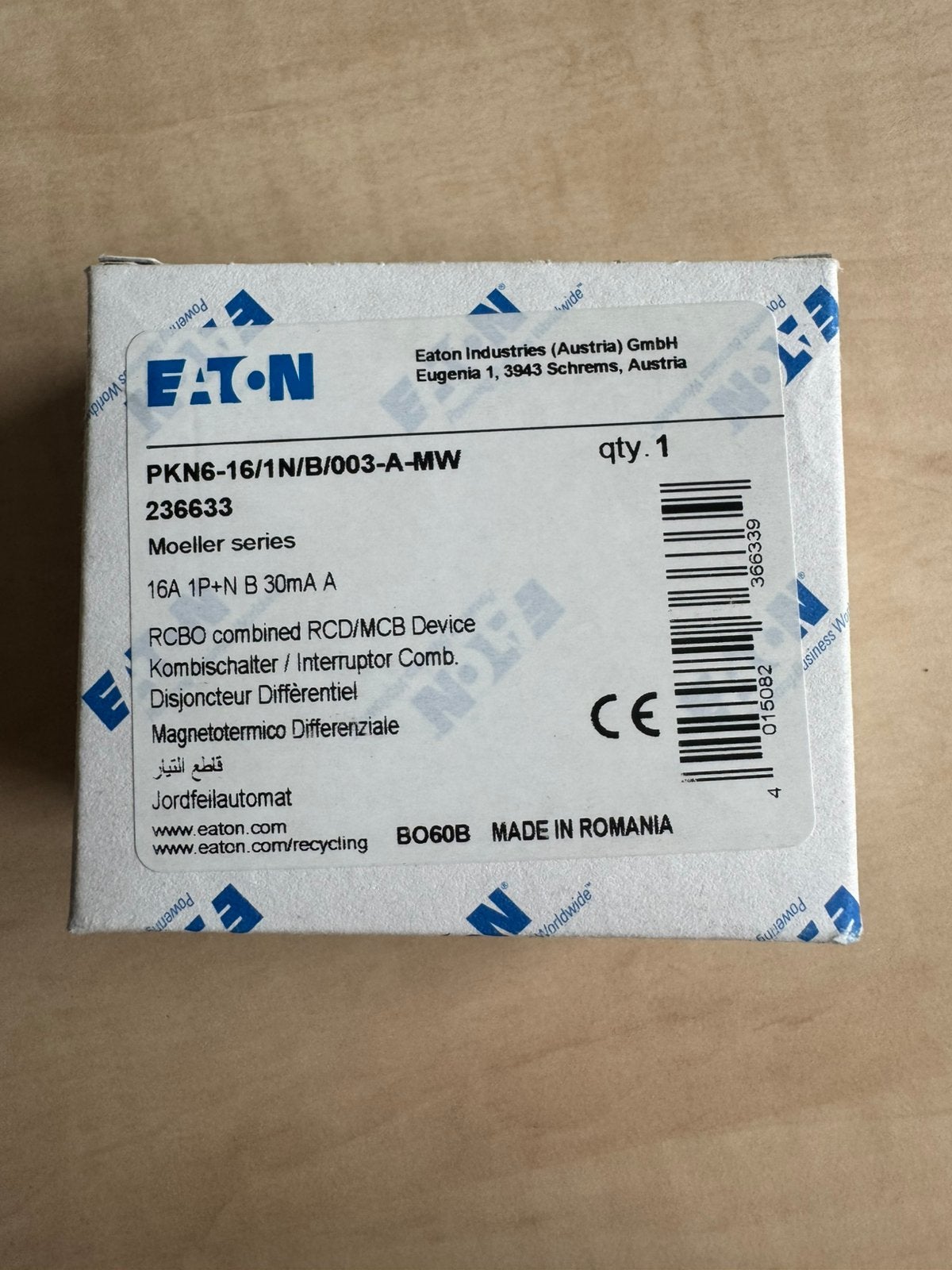 Eaton b16 alamat / aardlekschakelaar, Ophalen of Verzenden, Nieuw, Overige typen