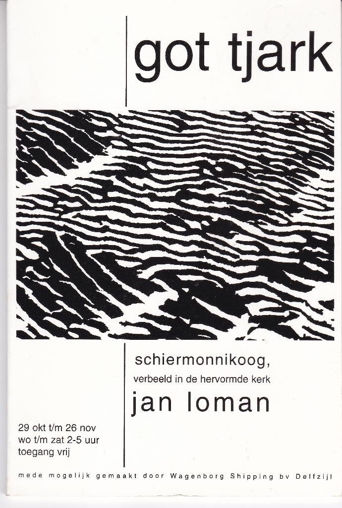 Jan Loman - Got Tjark - Mapje bij tentoonstelling, Antiek en Kunst, Ophalen of Verzenden