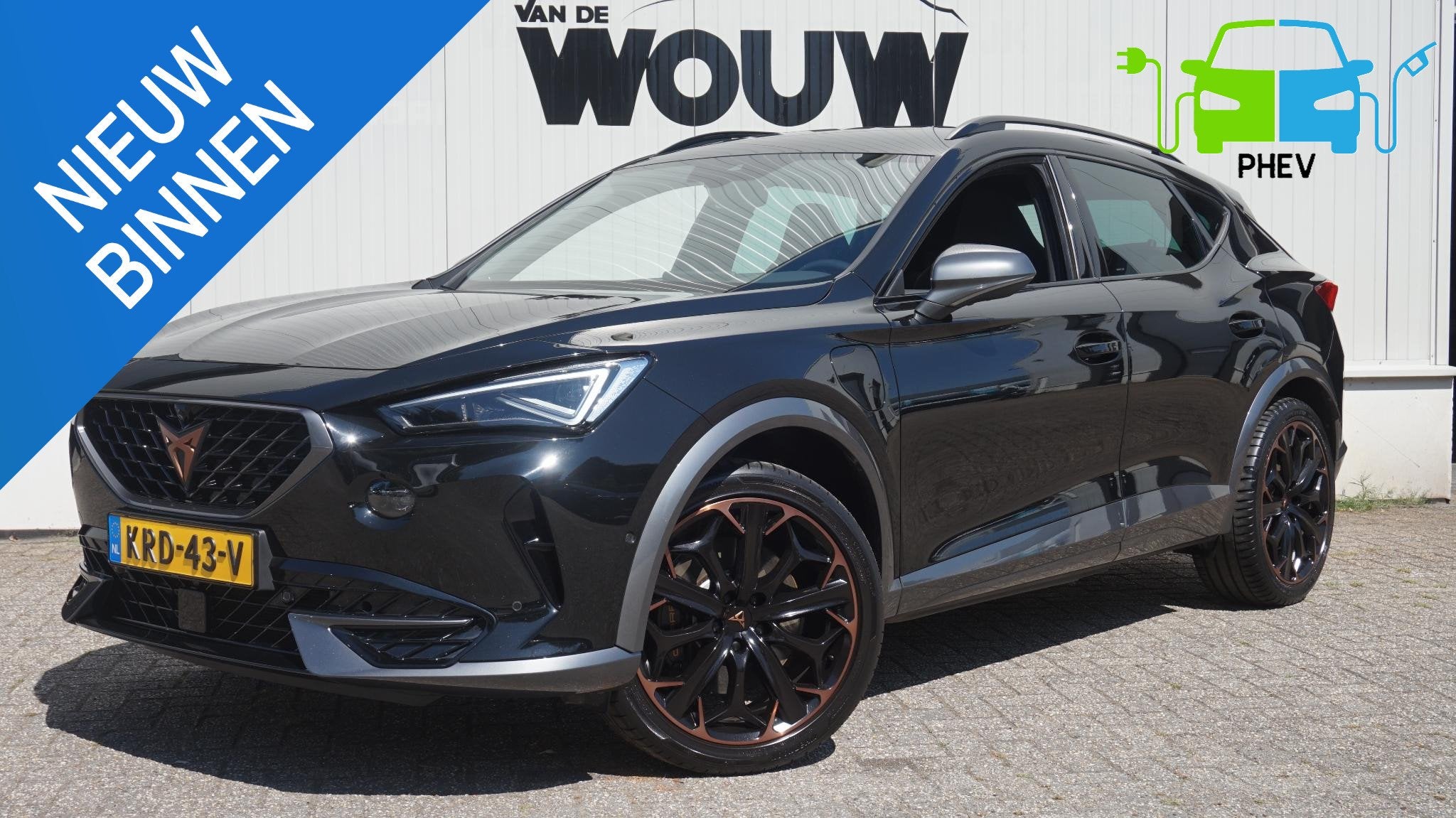CUPRA Formentor 1.4 e-Hybrid VZ 245PK Rijklaarprijs | elektr, Auto's, Cupra, 12 maanden, Gebruikt, 4 cilinders, Zwart