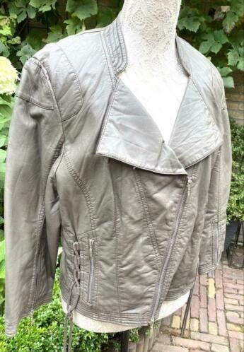 Taifun Lederlook jasje maat 42, Kleding | Dames, Bruin, Maat 42/44 (L), Ophalen of Verzenden, Zo goed als nieuw