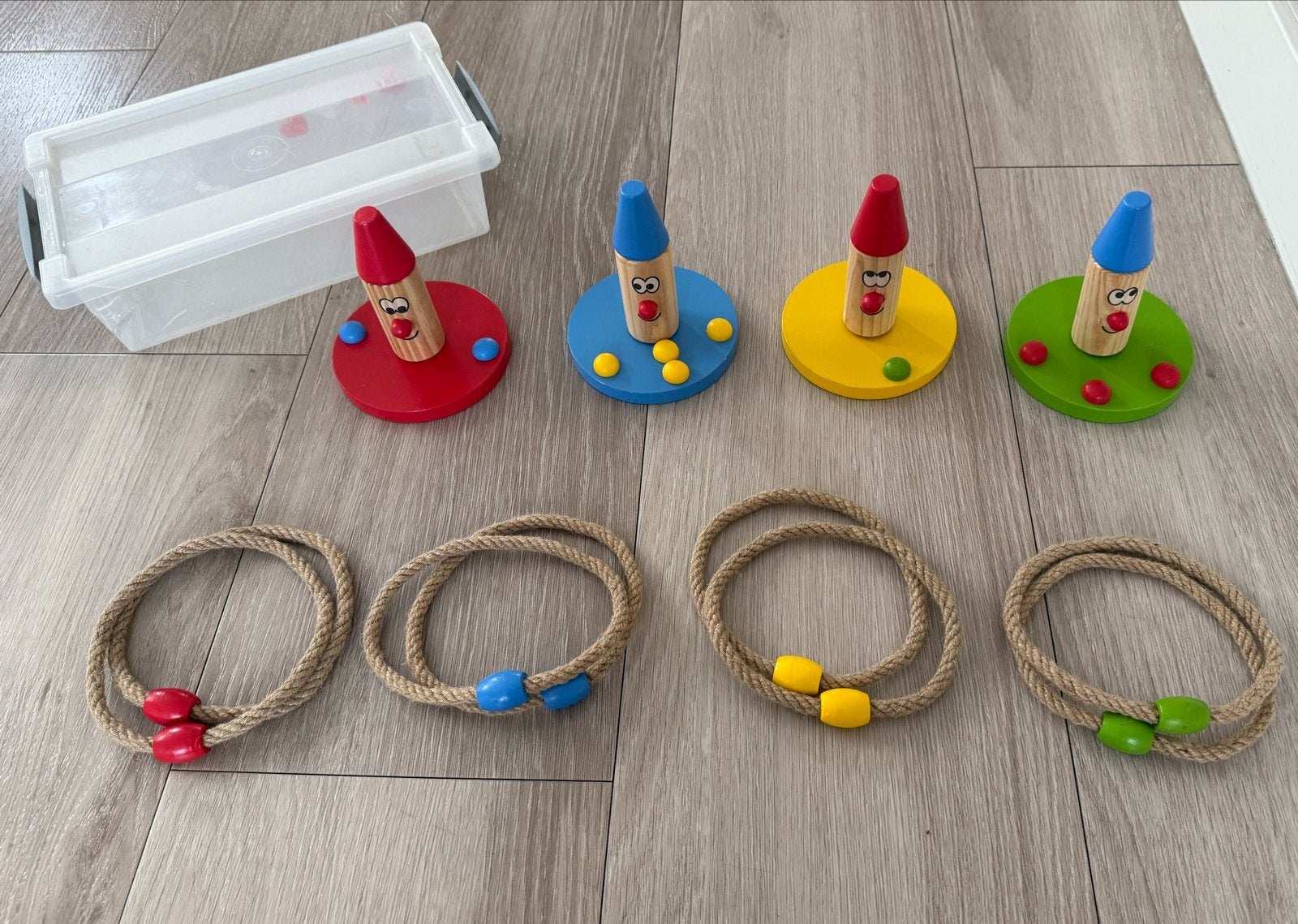 Houten ringwerpspel, Ophalen, Zo goed als nieuw