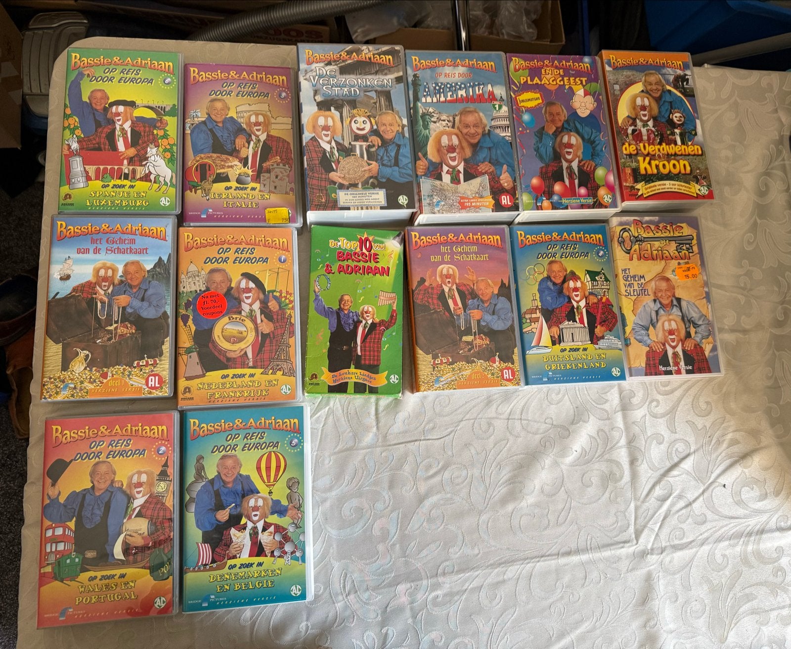 Bassie & Adriaan VHS collectie - redelijke tot prima staat, Gebruikt, Alle leeftijden, Kinderfilm, VHS
