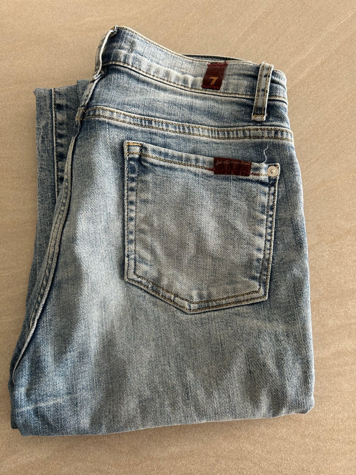 7 For All Mankind jeans W26, Ophalen of Verzenden, Gedragen, Blauw, W27 (confectie 34) of kleiner