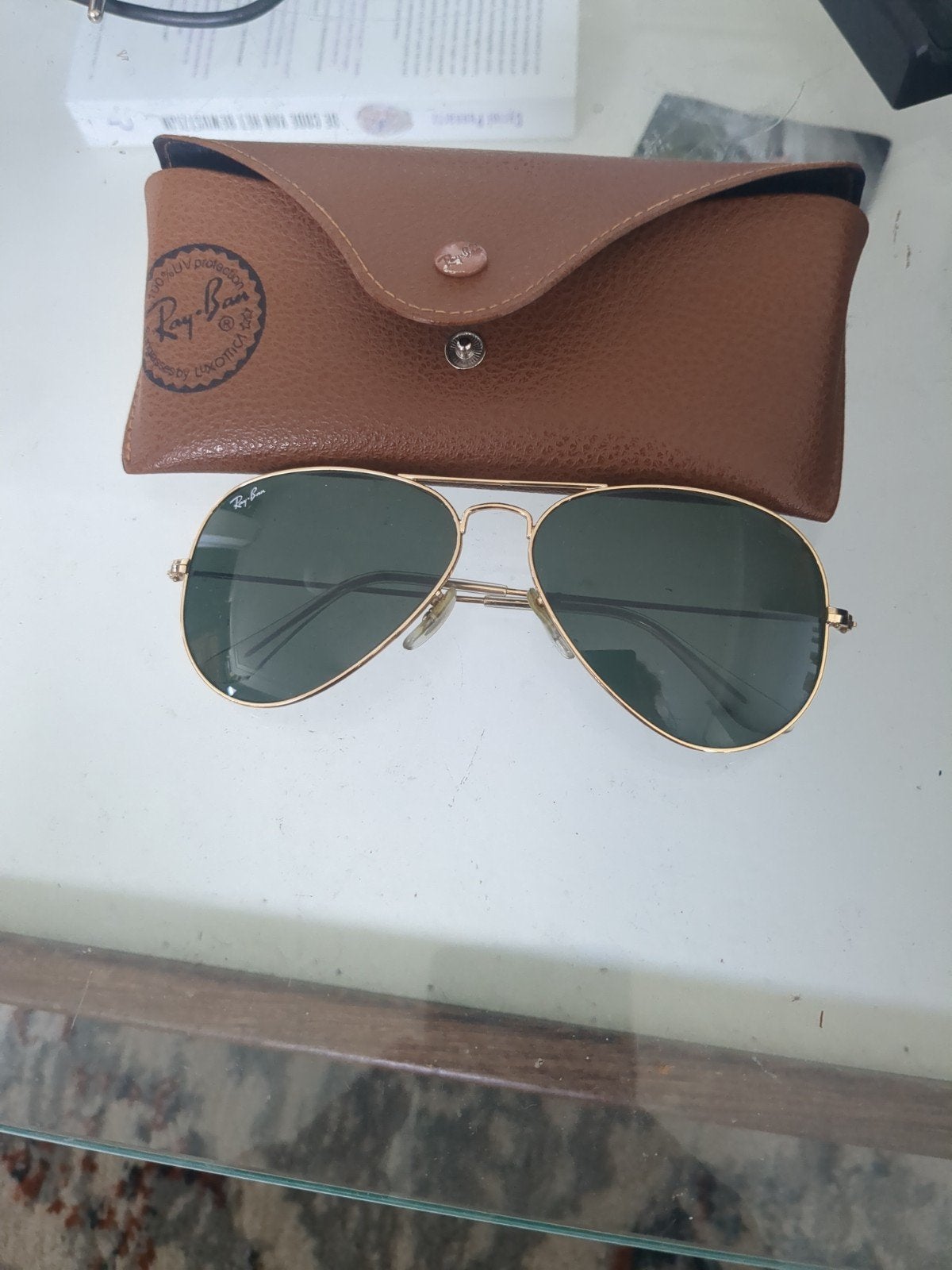 Ray-Ban Aviator Zonnebril, Sieraden, Tassen en Uiterlijk, Ophalen of Verzenden, Zo goed als nieuw, Zonnebril, Ray-Ban