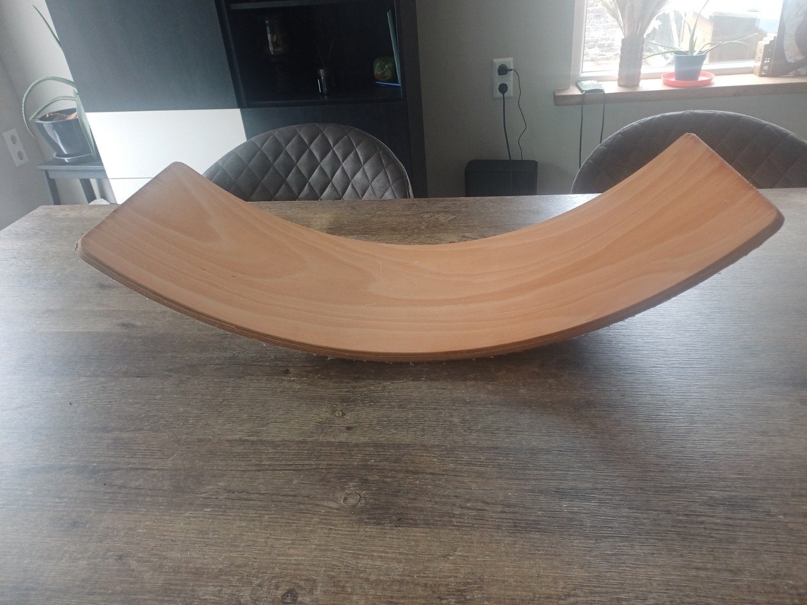 Houten Wobbel Board/balans bord, Ophalen, Gebruikt, Jongen of Meisje