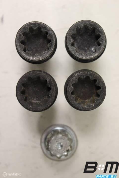 Set slotbouten M14 bol conisch origineel Volkswagen, Gebruikt, Band(en)
