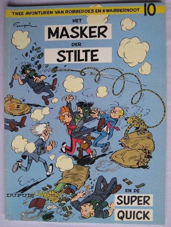 11x stripboek, div. jaren- Robbedoes (Spirou) en Kwabbernoot, Meerdere stripboeken, Ophalen of Verzenden, Gelezen