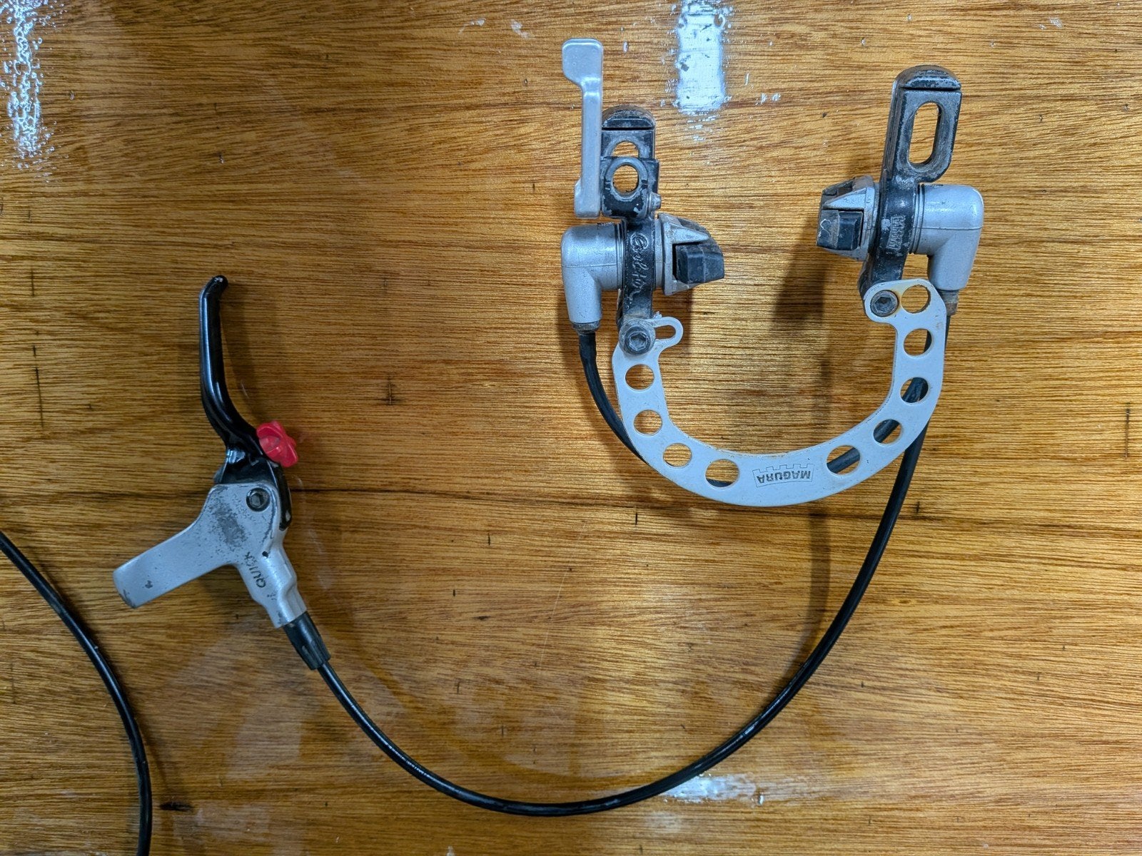 Magura Quick Silver hydraulische remset (1998), Fietsen en Brommers, Remmen, Gebruikt, Magura, Ophalen of Verzenden