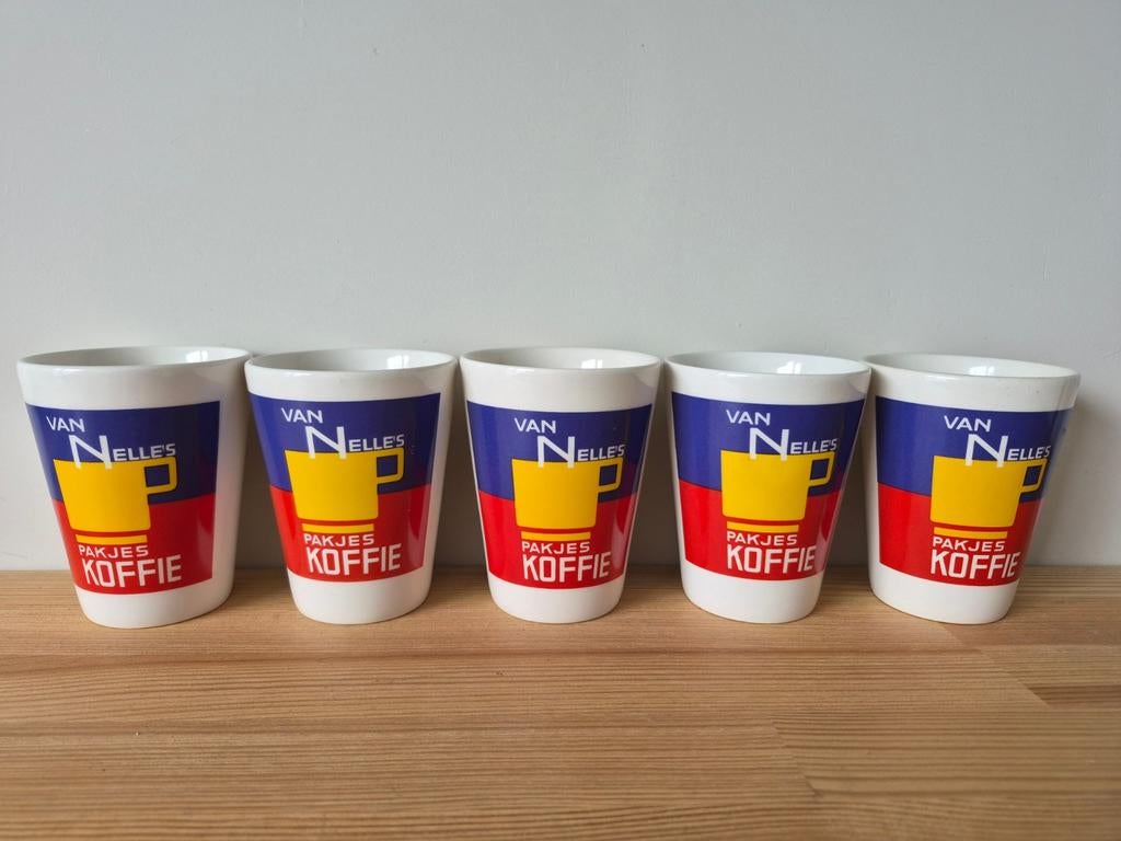 Van Nelle's Pakjes Koffie mokken, Huis en Inrichting, Keuken | Servies, Ophalen of Verzenden, Zo goed als nieuw, Overige stijlen