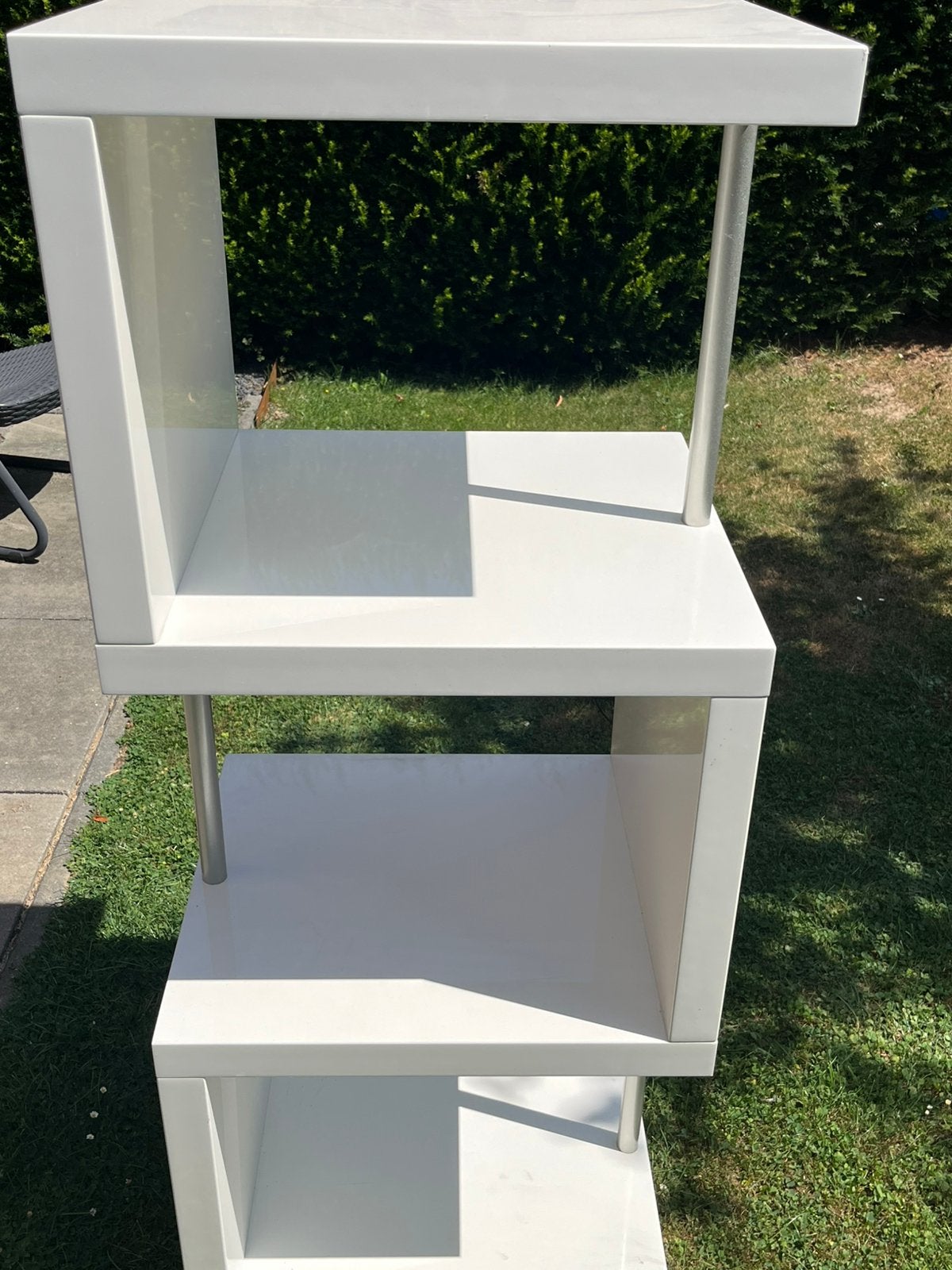 Design kast wit hoogglans, Ophalen, Met plank(en), 100 tot 150 cm, Zo goed als nieuw