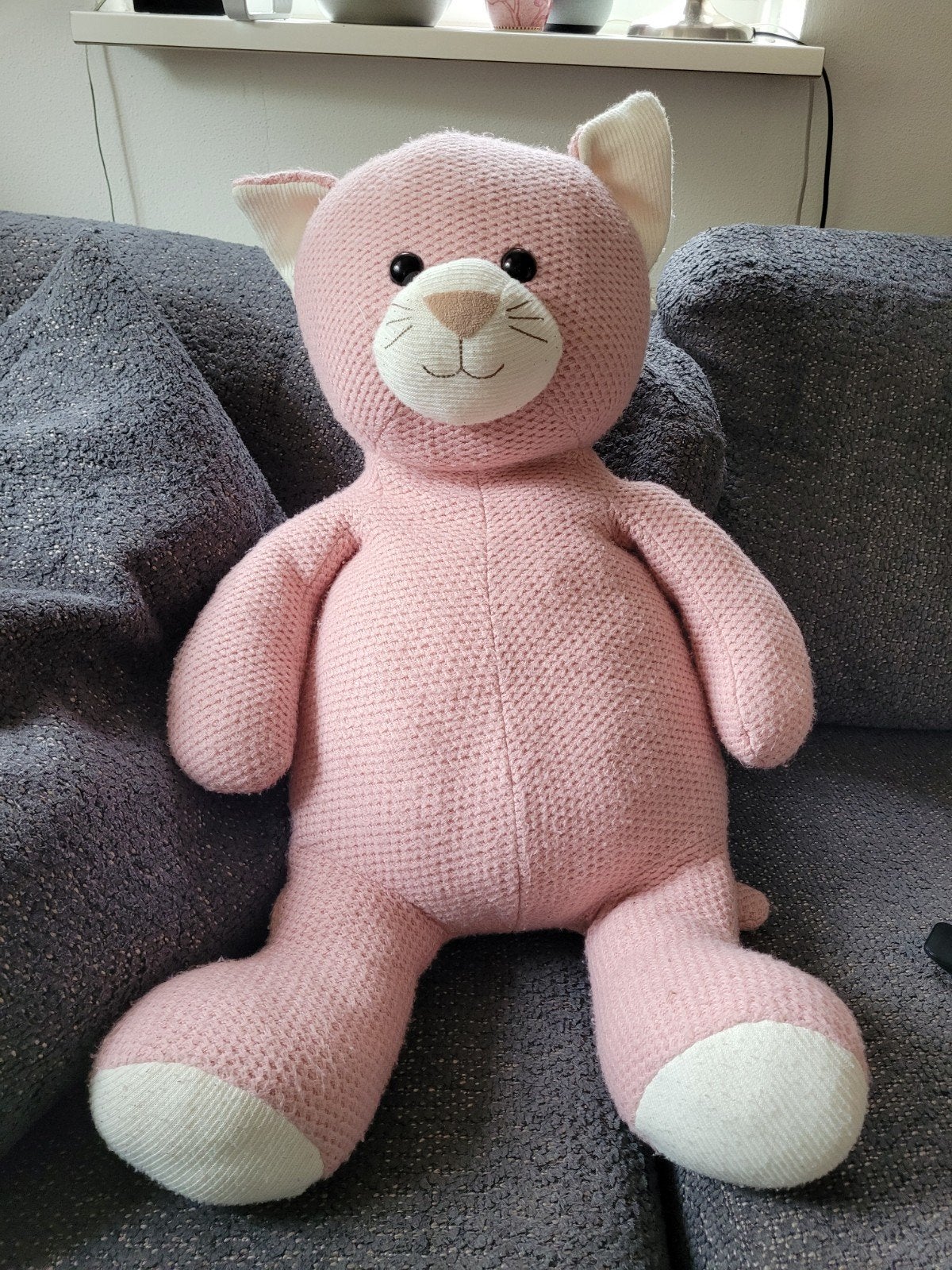 Roze Hema knuffelkat - Zo goed als nieuw, Hema, Overige typen, Ophalen of Verzenden, Zo goed als nieuw