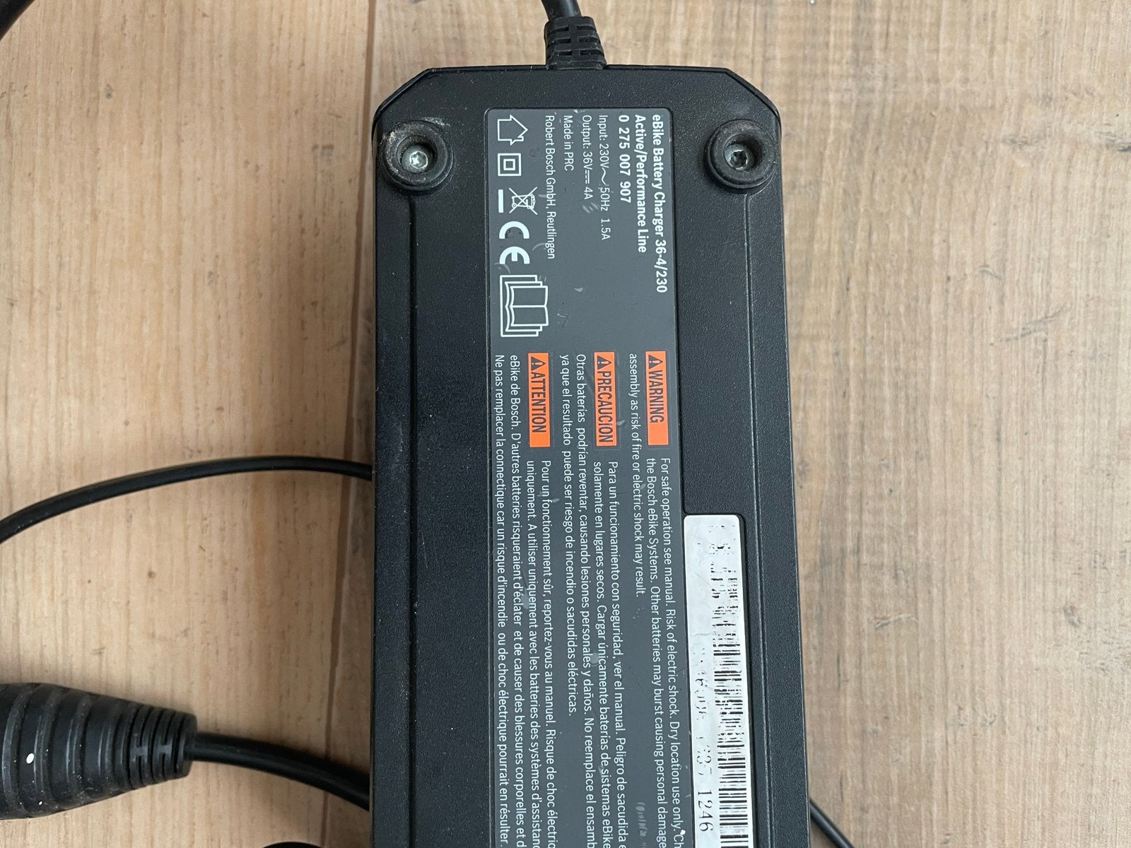 Bosch E-bike Oplader 36V 4A - Active/Performance Line, Zo goed als nieuw