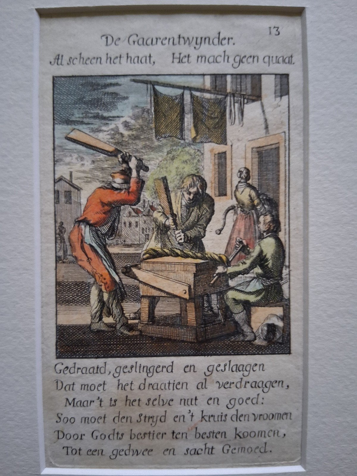 garentwijnder jan luiken 18de eeuw, Ophalen of Verzenden