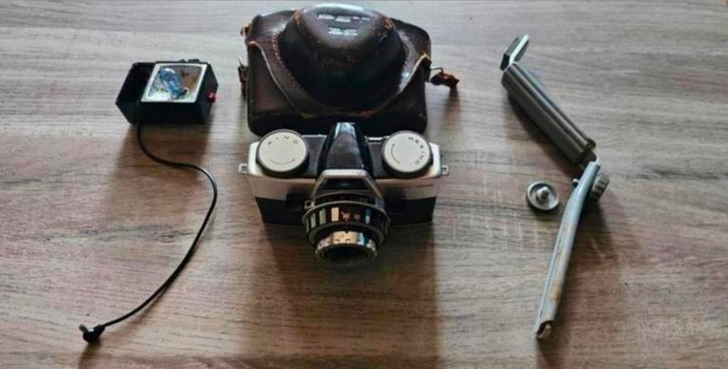 Vintage Petri Fim 35mm Camera, Ophalen of Verzenden, Gebruikt, Spiegelreflex, Overige Merken