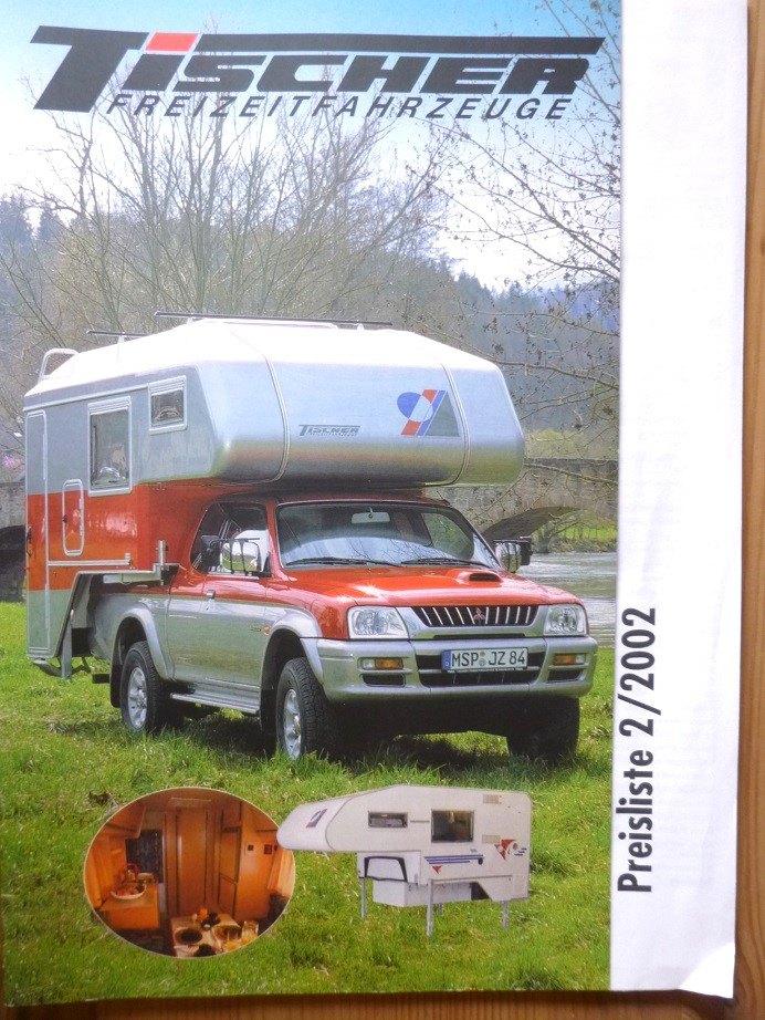 Tischer Opzetcampers, Brochure 2002 + Prijslijst, Verzenden, Gebruikt