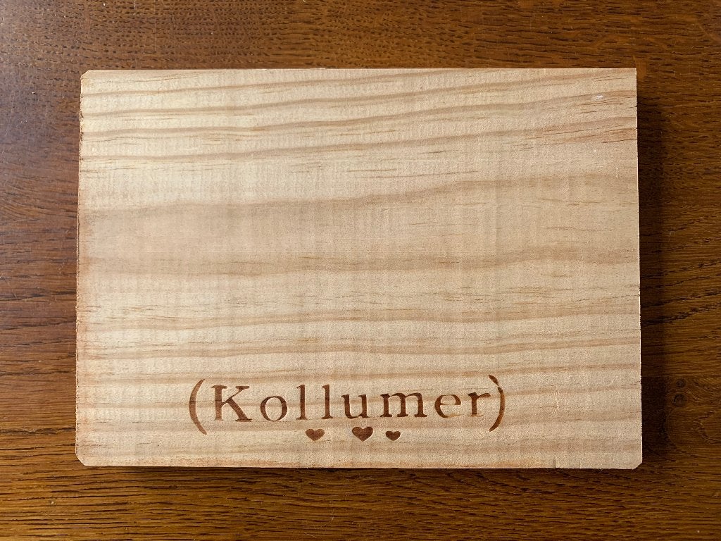 "Kollumer" Massief houten Kaas/Broodplankje Nieuw, Ophalen of Verzenden, Nieuw, Reclamebord