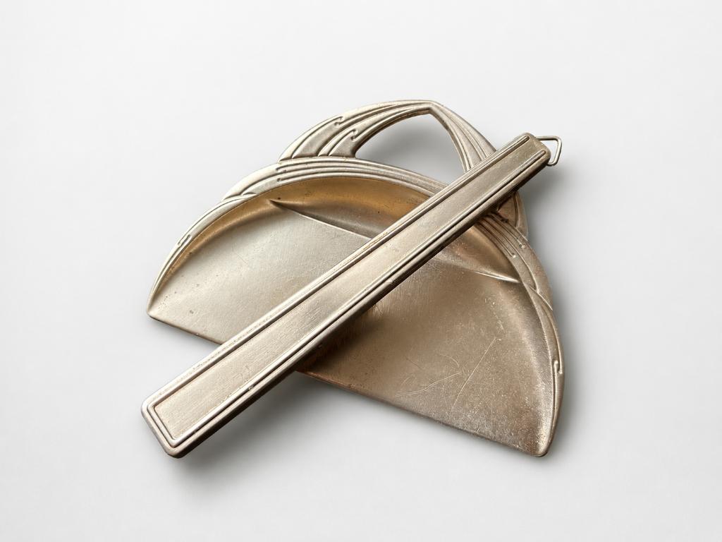 art deco tafelstoffer/ kruimelveger set - rond 1920, Antiek en Kunst, Ophalen of Verzenden