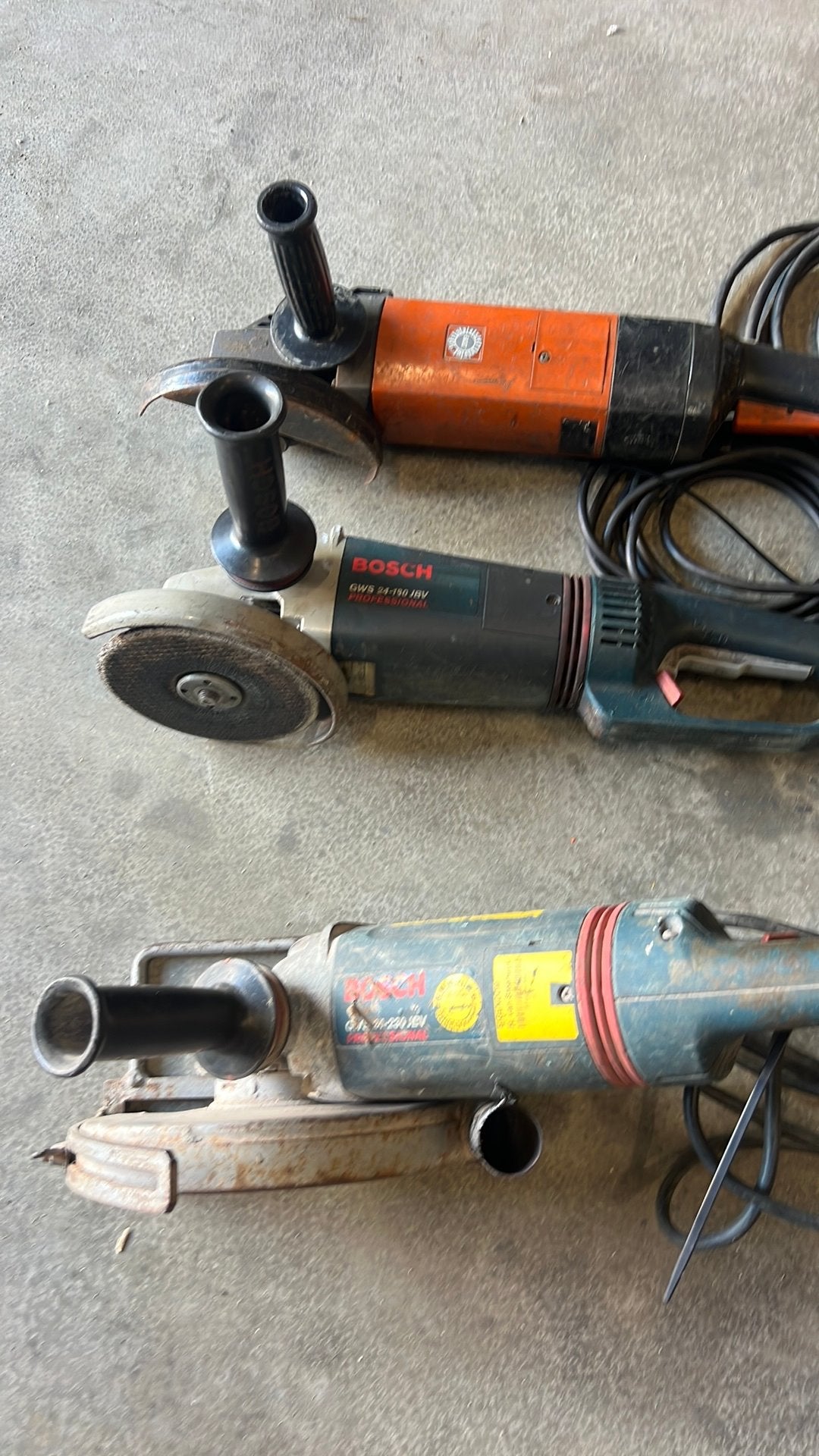 3 grote haakse slijpers bosch fein, Doe-het-zelf en Verbouw, Gereedschap | Slijpmachines, Ophalen of Verzenden, Zo goed als nieuw