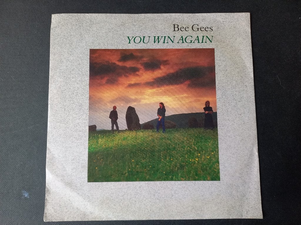 BEE GEES met YOU WIN AGAIN (Fade) (1987) in nieuwstaat, Verzenden, 7 inch, Beschermende buitenhoes, Zo goed als nieuw