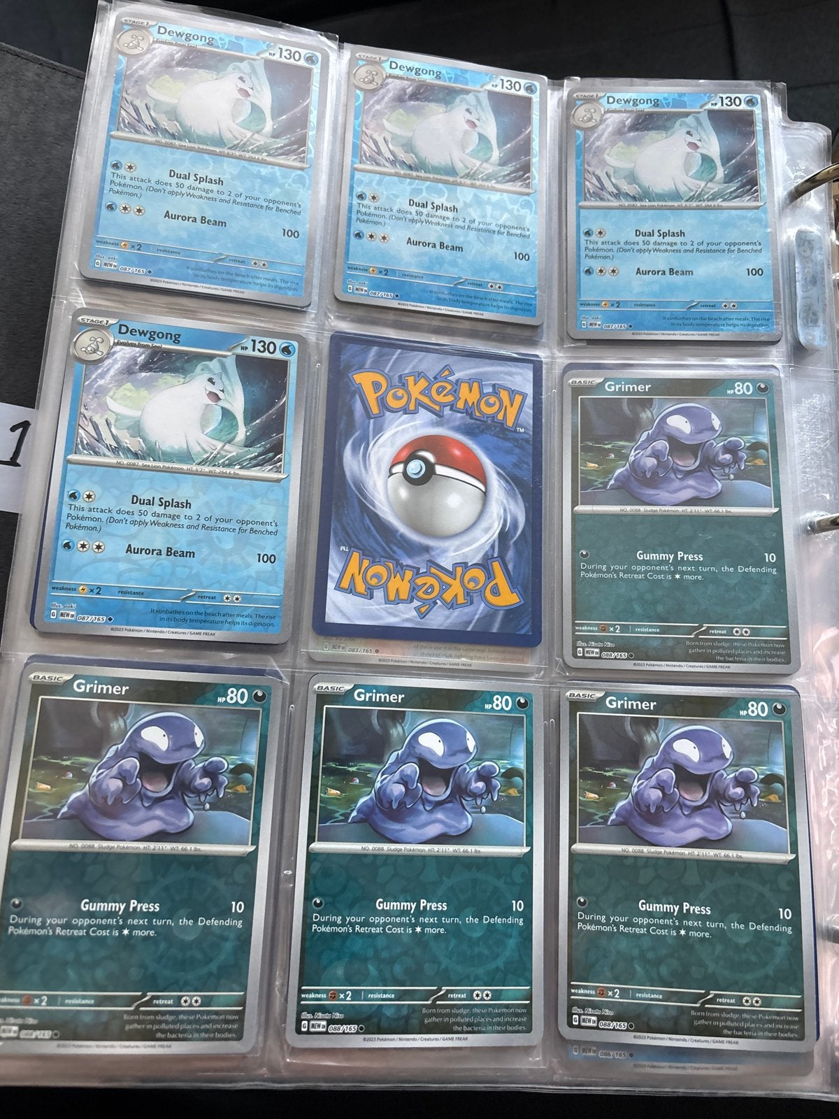 Pokémon 151 MEW reverse holo, Ophalen of Verzenden, Gebruikt, Meerdere kaarten
