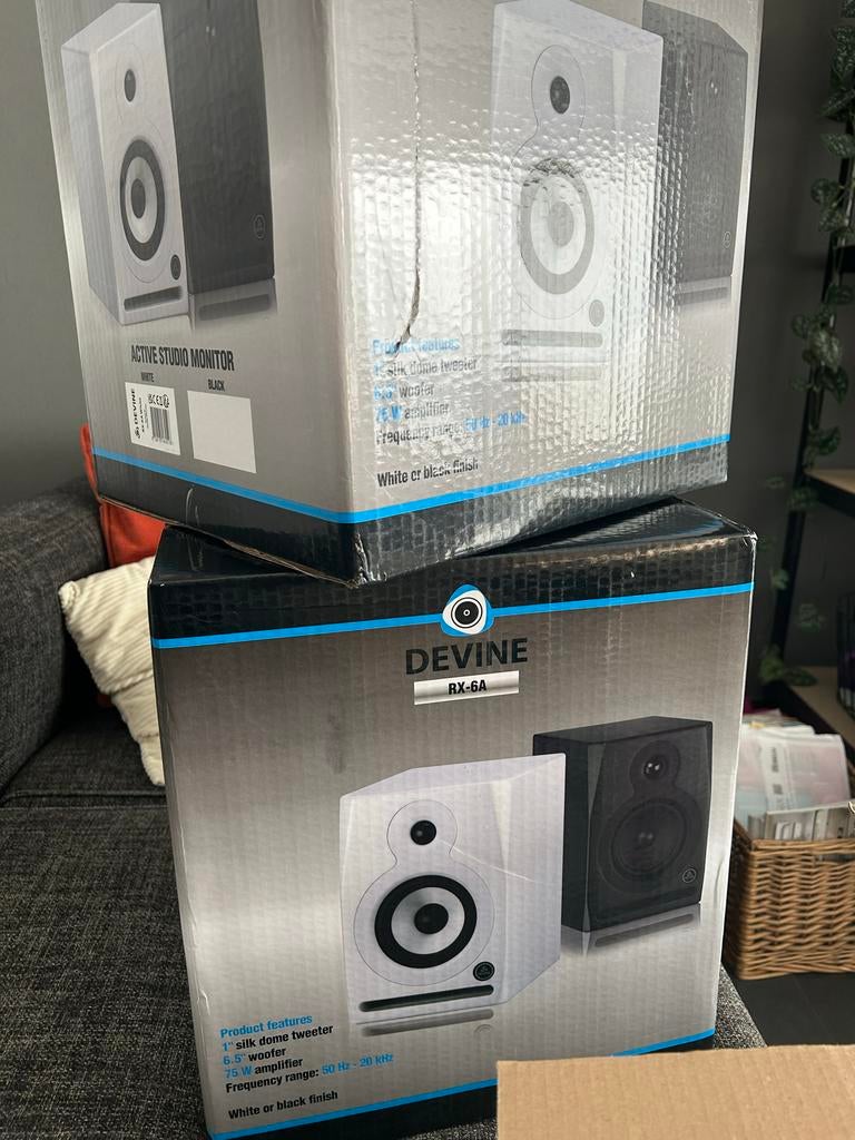 Devine RX-6A Studio Monitoren (2x) & RX-10SA Subwoofer (1x), Overige merken, Nieuw, Ophalen of Verzenden, Complete surroundset