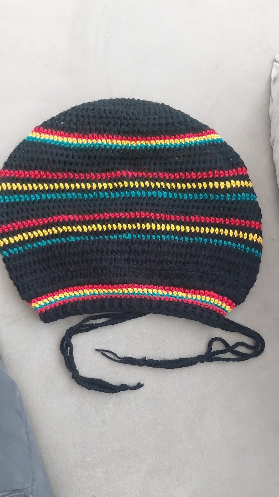 Handgemaakte Rasta Muts -, Ophalen of Verzenden, Zo goed als nieuw, One size fits all, Hoed