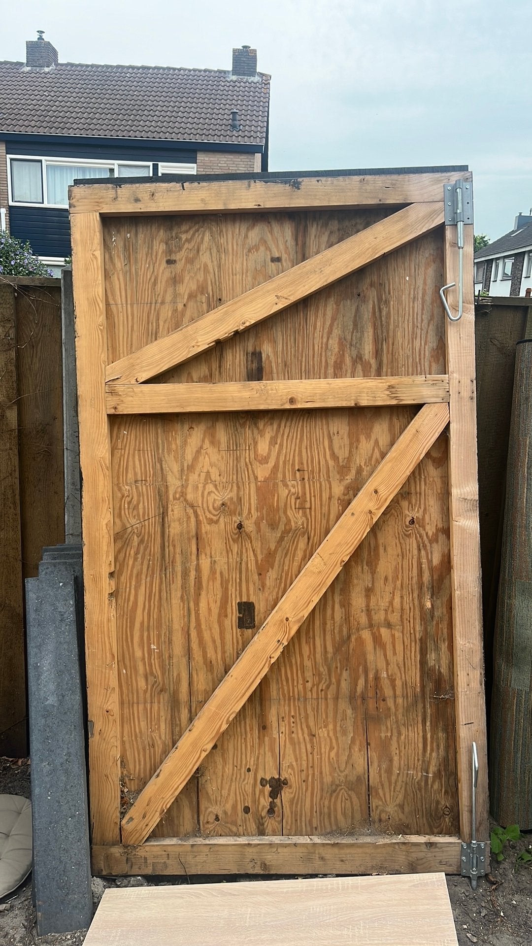 Grote zware deuren, Ophalen, Zo goed als nieuw, 150 tot 200 cm, Hout