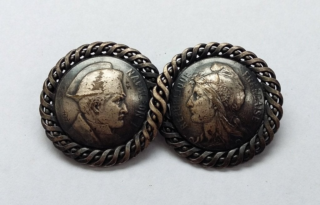 Omstreeks 1875-1900 Penning Medaille Broche Speld NAPOLEON I, Nvt., Overige gebieden, Overige soorten, Ophalen of Verzenden