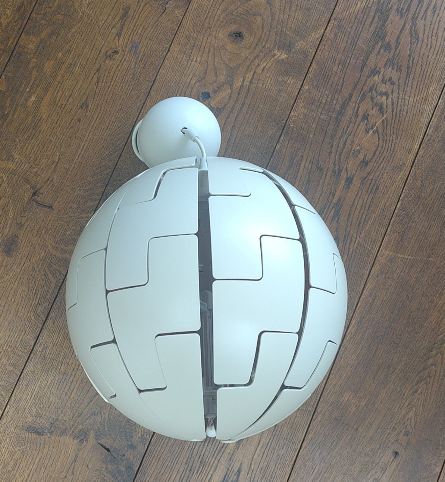 IKEA PS 2014 Hanglamp - Wit/Oranje, Zo goed als nieuw, Ophalen, Modern, Scandinavisch, E27 (groot), Kunststof