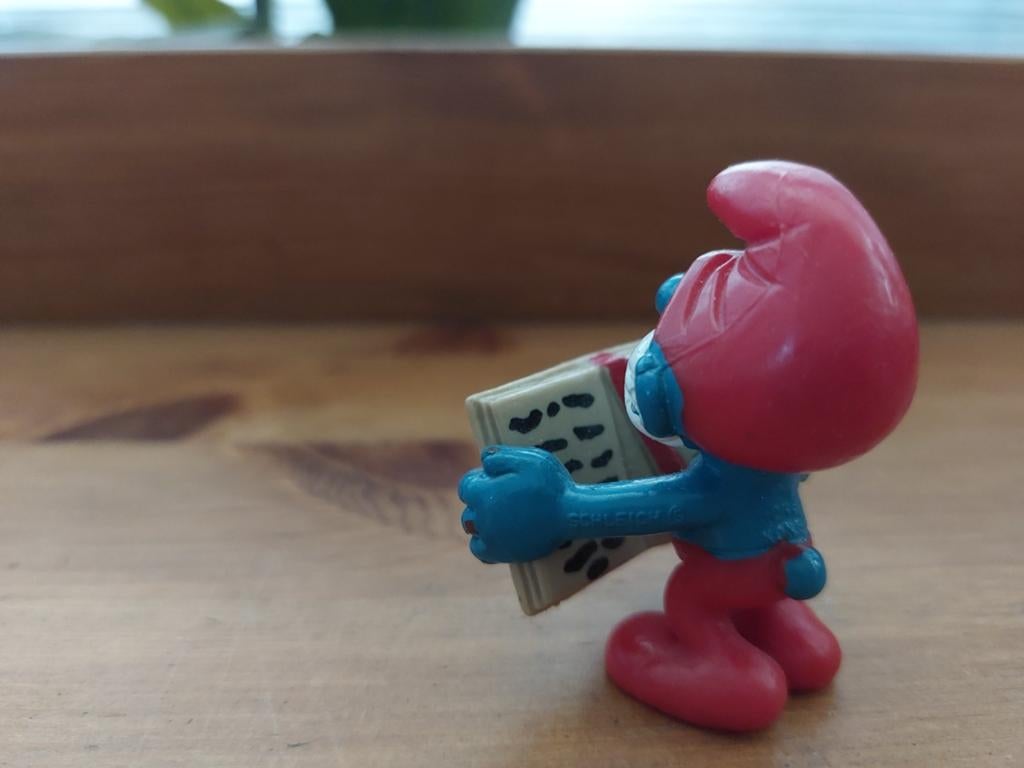 Grote smurf met boek magic 20174 De Smurfen, Verzamelen, Smurfen, Ophalen of Verzenden