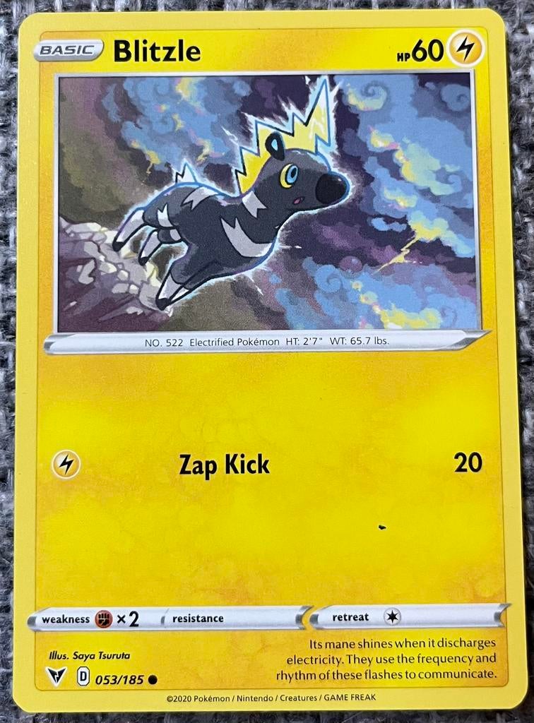 Pokémonkaart van Blitzle (522) • Vivid Voltage (053/185), Verzenden, Nieuw, Losse kaart