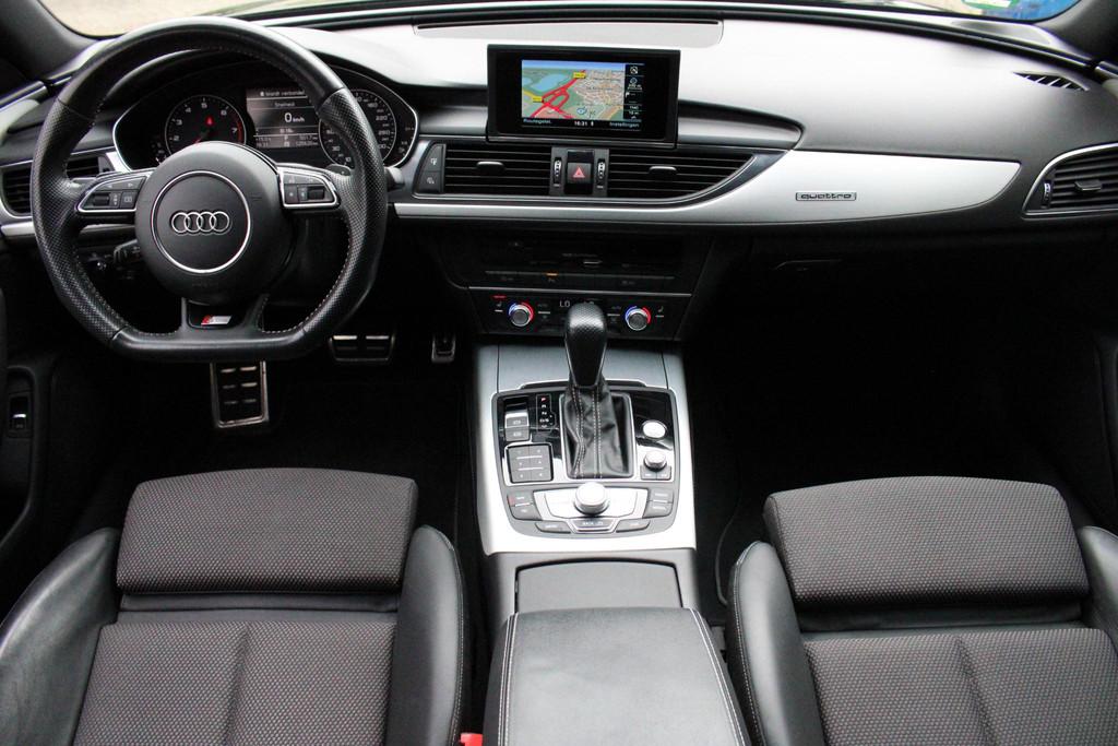 Audi A6 Avant 2.0 TFSI quattro S line Trekhaak 1700 KG Trekg, Auto's, Audi, Automaat, Stof, Gebruikt, Zwart