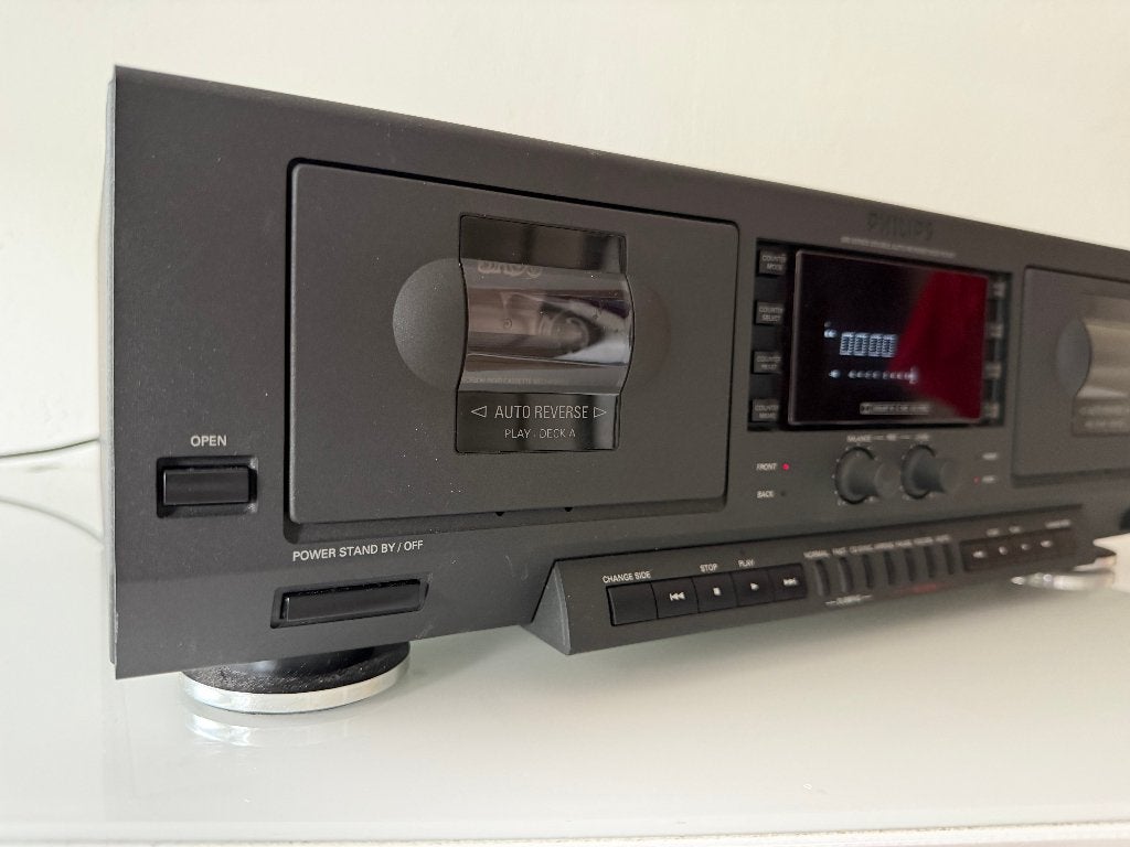 Philips FC931 dubbel cassettedeck, Ophalen, Dubbel, Philips, Tiptoetsen