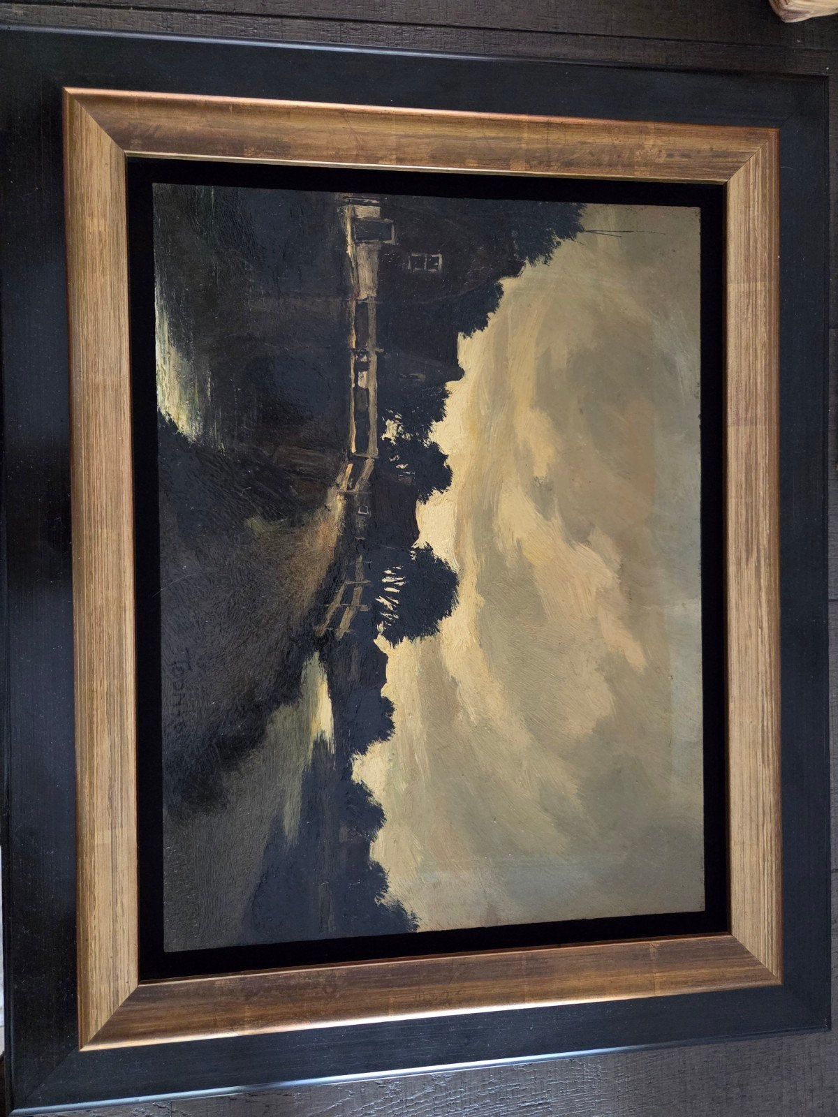 Prachtig Landschap Schilderij van Toon Koster - Olieverf, Doek, Realistisch, Origineel werk, Ophalen of Verzenden