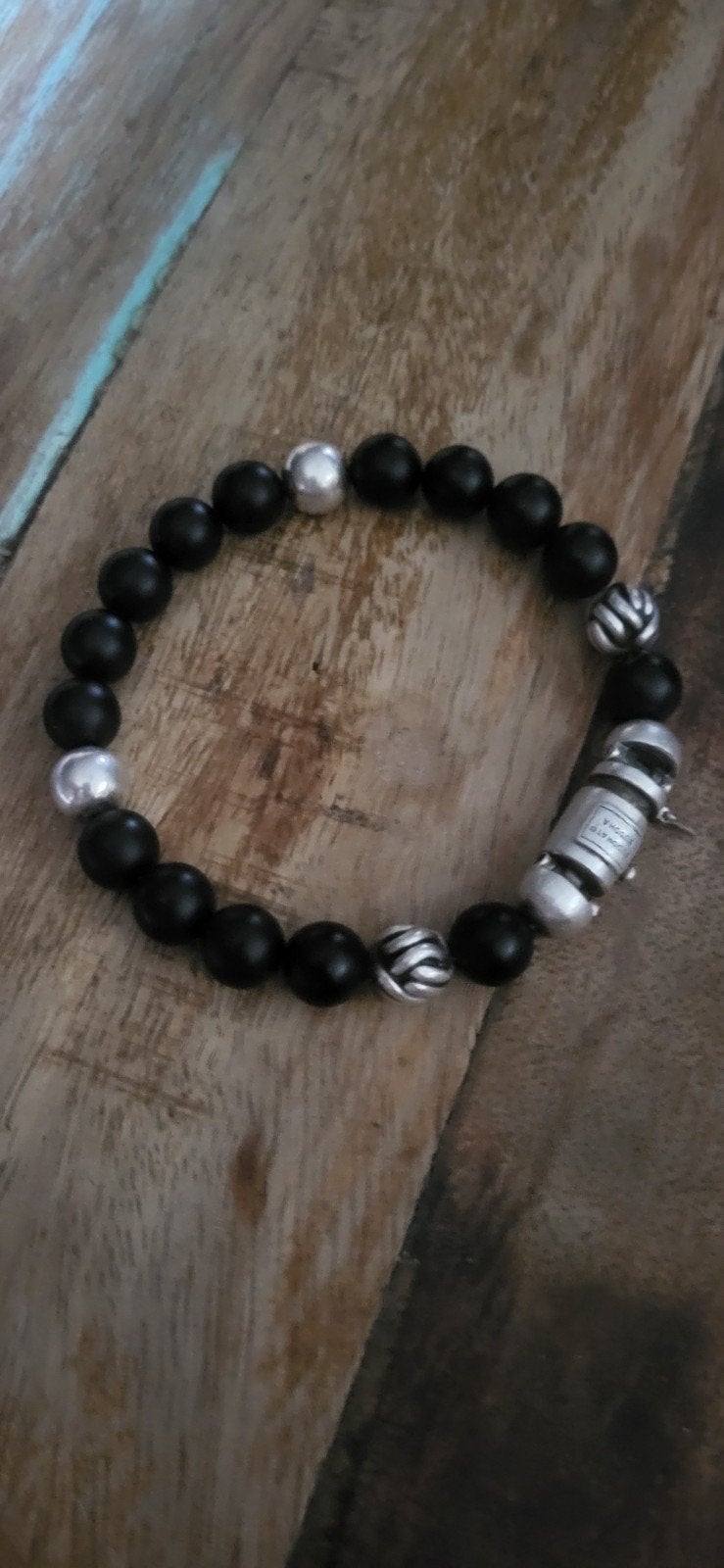 Buddha to Buddha Armband Heren - Zilver en Onyx, Ophalen of Verzenden