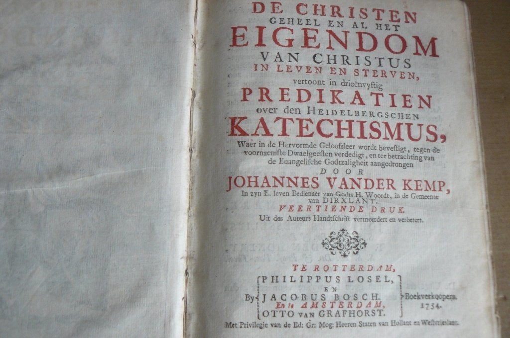 JOHANNES VAN DER KEMP / Heidelbergschen Katechismus, Ophalen of Verzenden