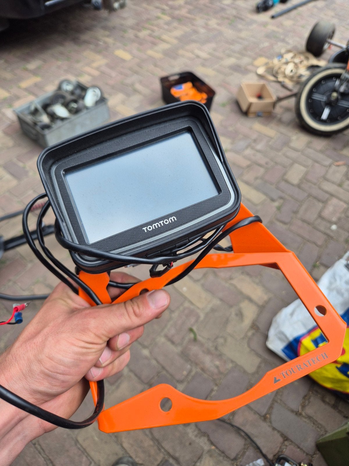 TomTom navigatiehouder - Touratech, Ophalen of Verzenden, Gebruikt