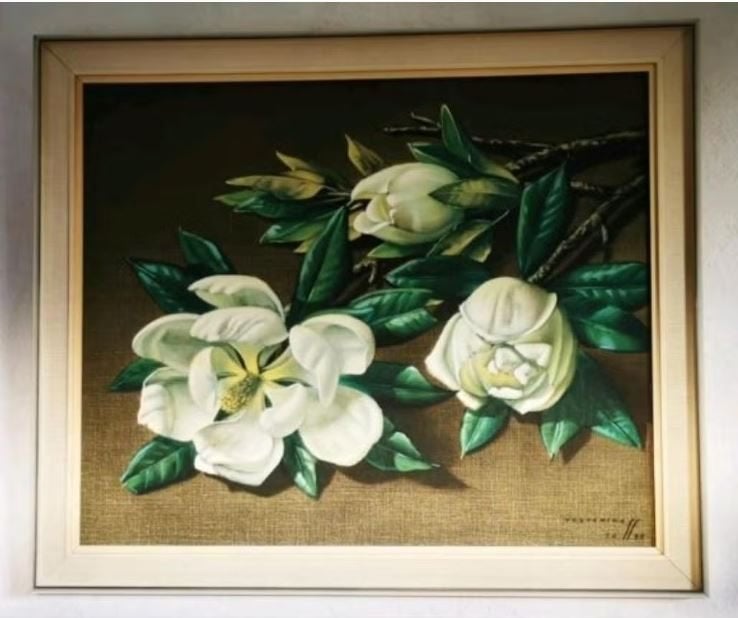 vintage Tretchikoff kunstdruk Magnolia 1955, Ophalen, Huis en Inrichting