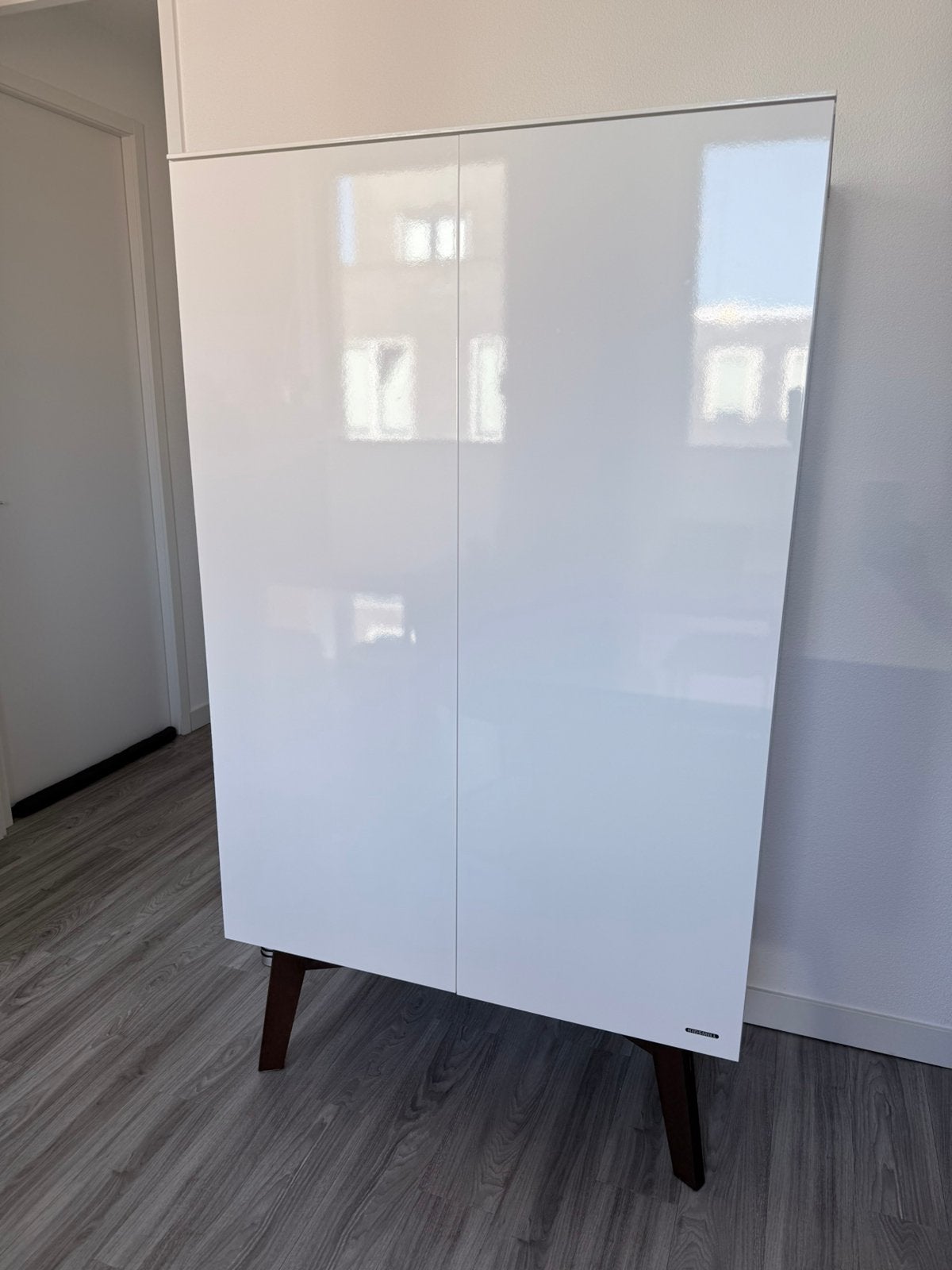 2x Kledingkast Kidsmill sixties wit hoogglans, Ophalen, Met deur(en), 100 tot 150 cm, Zo goed als nieuw